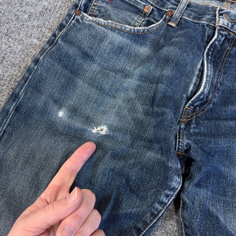Polo Ralph Lauren Jeans Men 32x30 (FIT 34) Hampton Straight Distressed Denim‎ - Picture 3 of 14